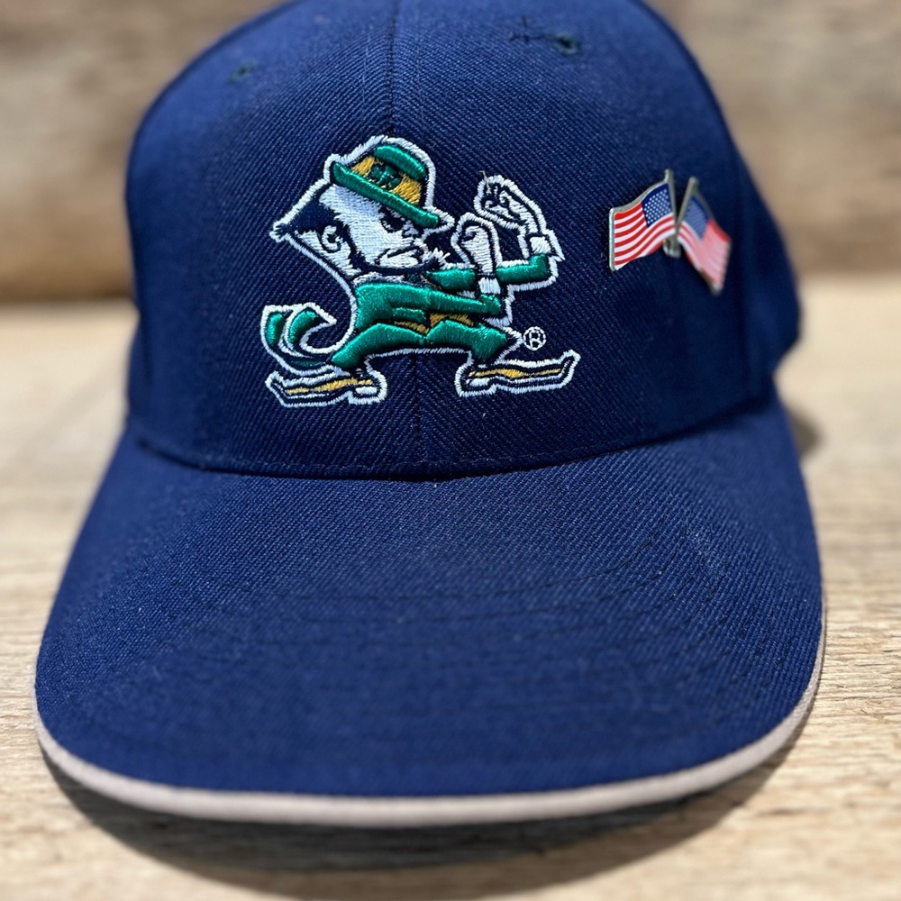 Vintage Notre Dame retired leprechaun logo hat